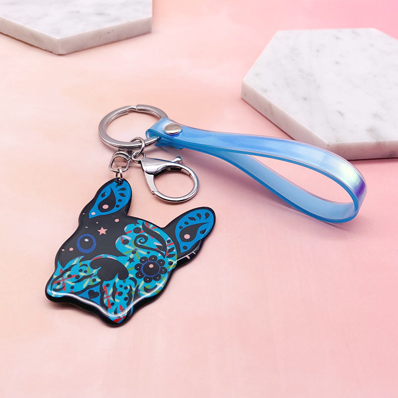 Wholesale Laser Pet Dog Acrylic Keychains